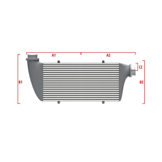 Wagner Tuning 27.56in x 11.81in x 3.54in Dia 2.50in/3.15in Left Top/Right Side Top Universal I/C