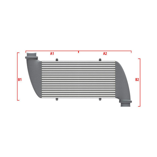 Wagner Tuning 27.56in x 11.81in x 3.54in Dia 2.50in/3.15in Left Top/Right Lower Universal I/C