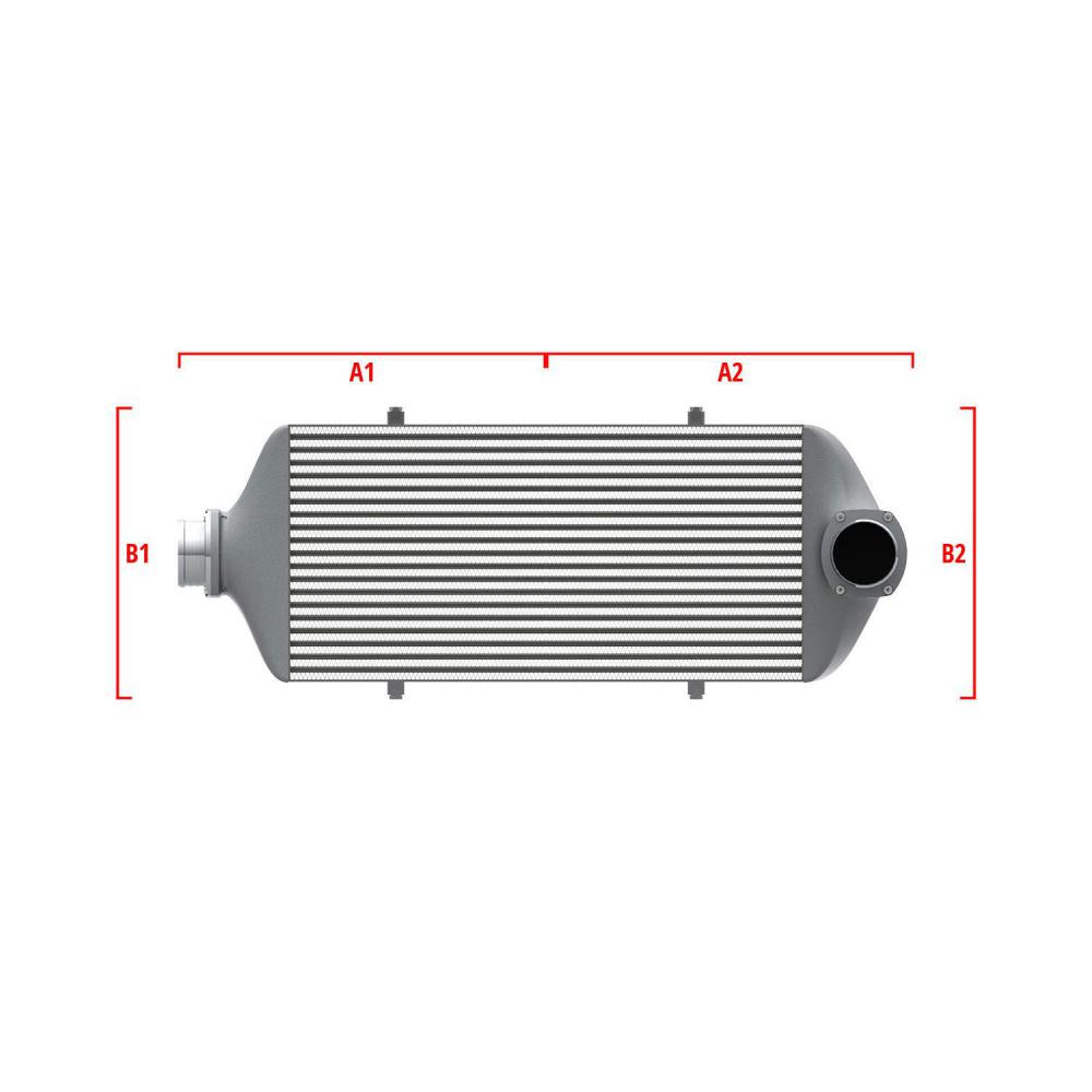 Wagner Tuning 27.56inx11.81inx3.54in 2.50in/3.15in Left Side Cent/Right Angle Cent Universal I/C