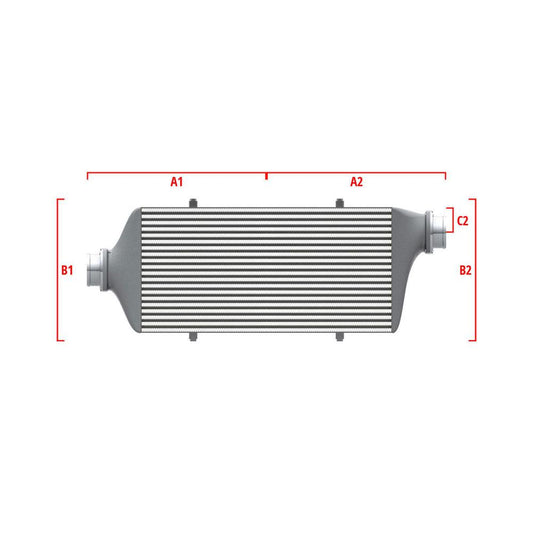 Wagner Tuning 27.56inx11.81inx3.54in 2.50in/3.15in Left Side Cent/Right Side Top Universal I/C