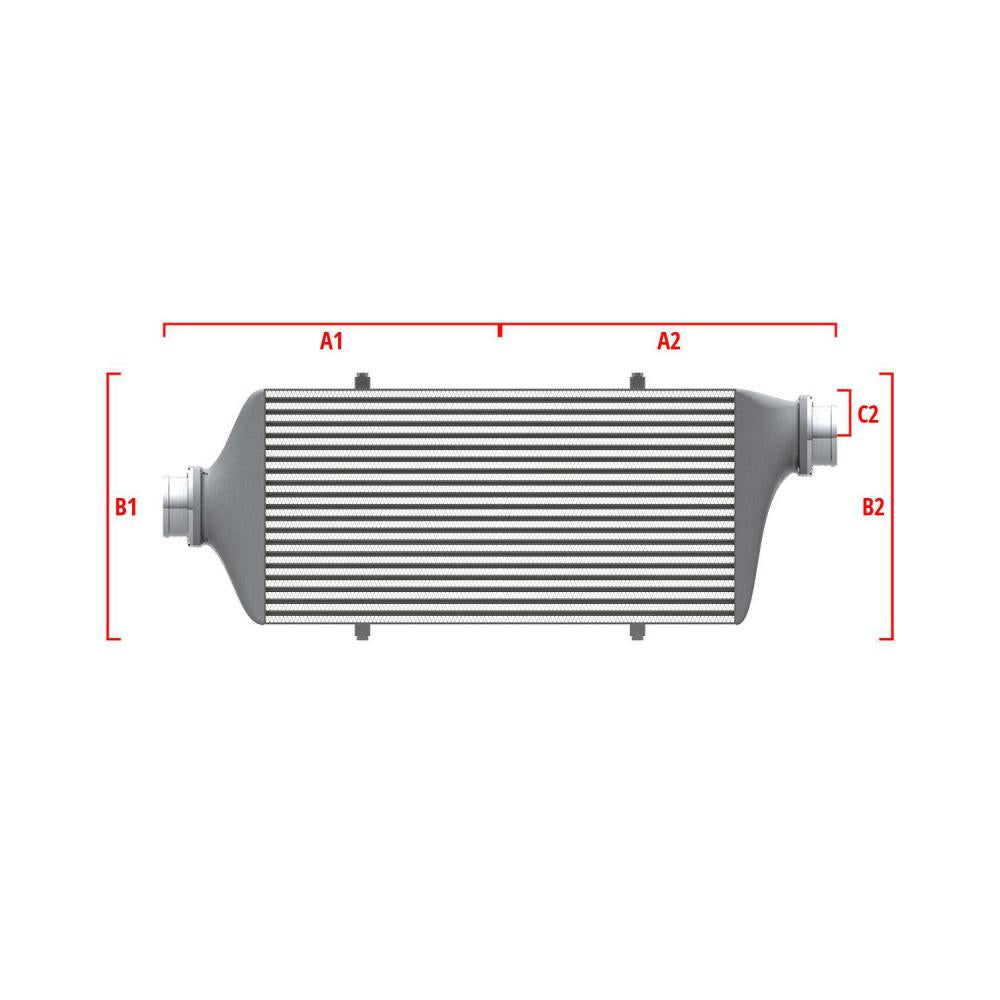 Wagner Tuning 27.56inx11.81inx3.54in 2.50in/3.15in Left Side Cent/Right Side Top Universal I/C