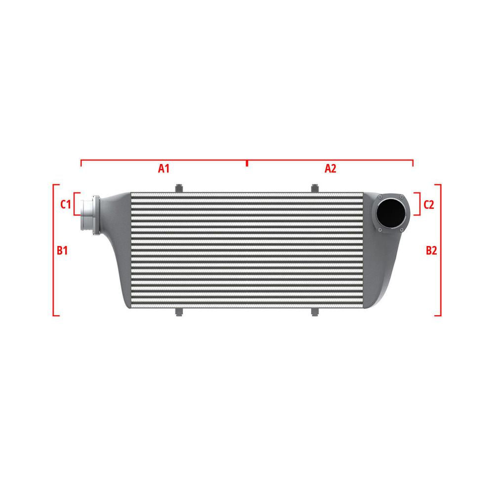 Wagner Tuning 27.56inx11.81inx3.54in 2.50in/3.15in Left Side Top/Right Angle Top Universal I/C