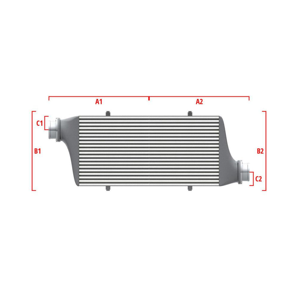 Wagner Tuning 27.56inx11.81inx3.54in 2.50in/3.15in Left Side Top/Right Side Low Universal I/C