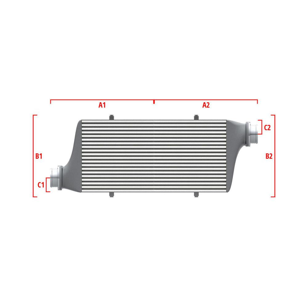 Wagner Tuning 27.56inx11.81inx3.54in 2.50in/3.15in Left Side Low/Right Side Top Universal I/C