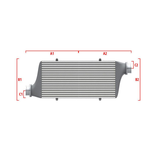 Wagner Tuning 27.56inx11.81inx3.54in 2.50in/3.15in Left Side Low/Right Side Top Universal I/C