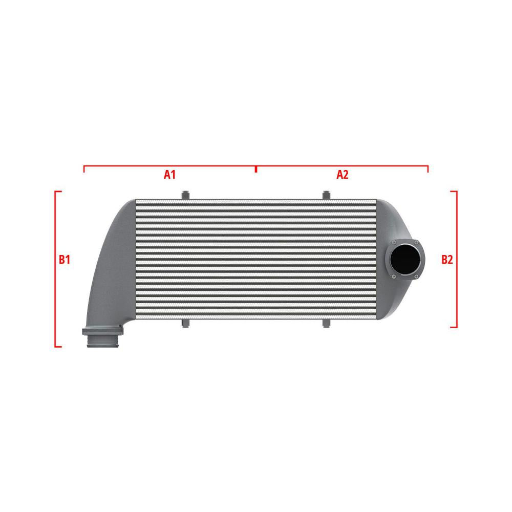 Wagner Tuning 27.56in x 11.81in x 3.54in 2.50in/3.15in Left Low/Right Angle Cent Universal I/C