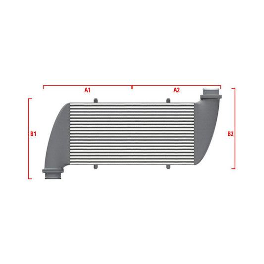 Wagner Tuning 27.56in x 11.81in x 3.54in Dia 2.50in/3.15in Left Lower/Right Top Universal I/C