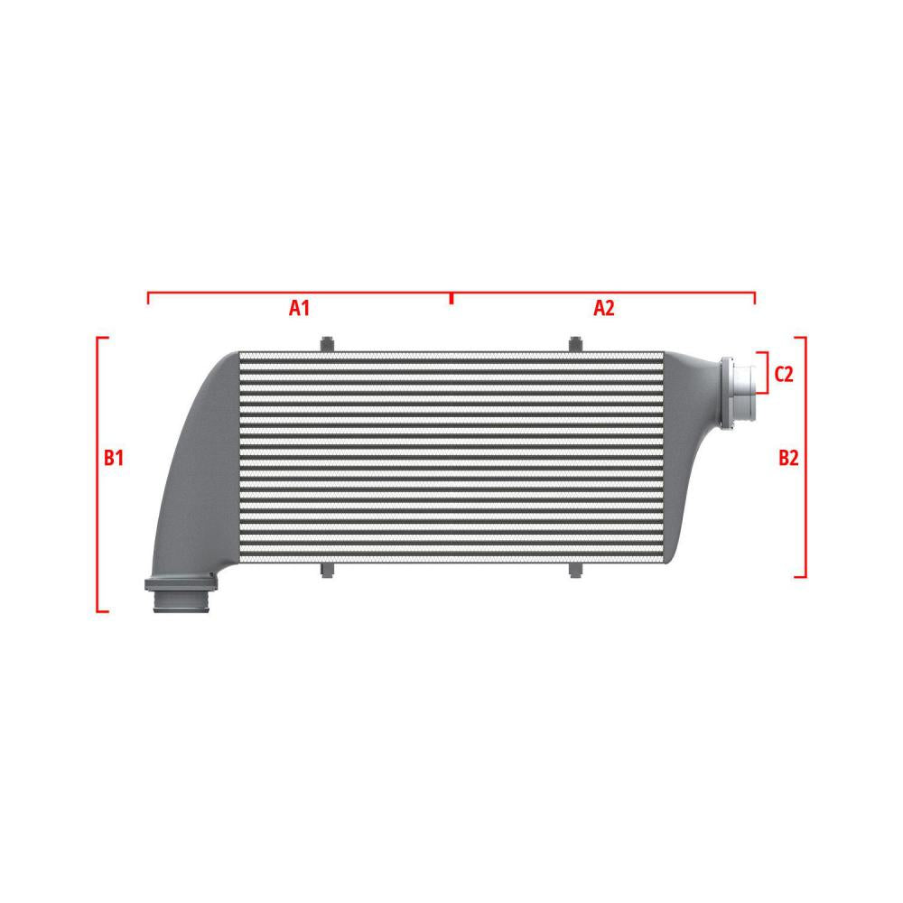 Wagner Tuning 27.56in x 11.81in x 3.54in Dia 2.50in/3.15in Left Lower/Right Side Top Universal I/C