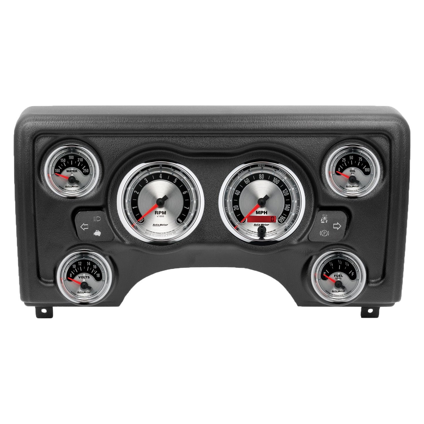 Autometer American Muscle Direct Fit Dash Kit 97-06 Jeep TJ (2 x 3-3/8in. / 4 x 2-1/16in.) 90011-01