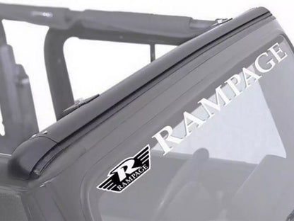 Rampage Windshield Channel for 1997-2006 Jeep Wrangler TJ - 901004