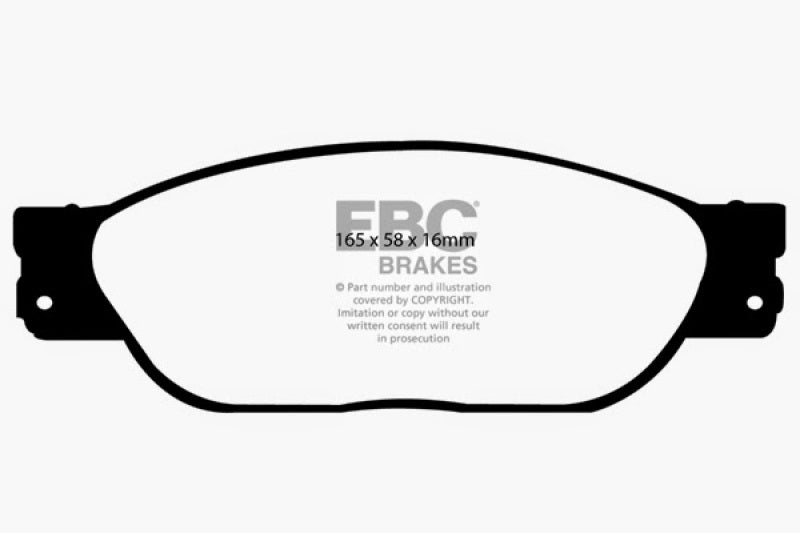 EBC YellowStuff Front Brake Pads - DP41220/2R EBC