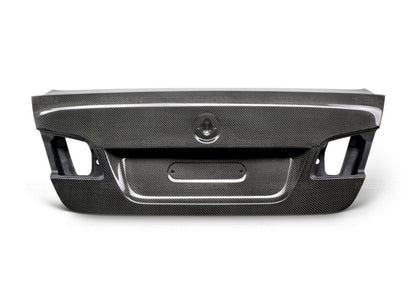 Seibon OEM-style carbon fiber trunk lid for 2011-2016 5-series and 2013-2016 M5 - TL1012BMWF10