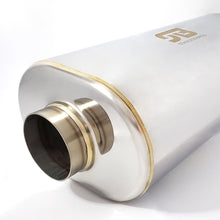 Load image into Gallery viewer, Stainless Bros 2.5in x 17in OAL SS304 Oval Muffler - Polished