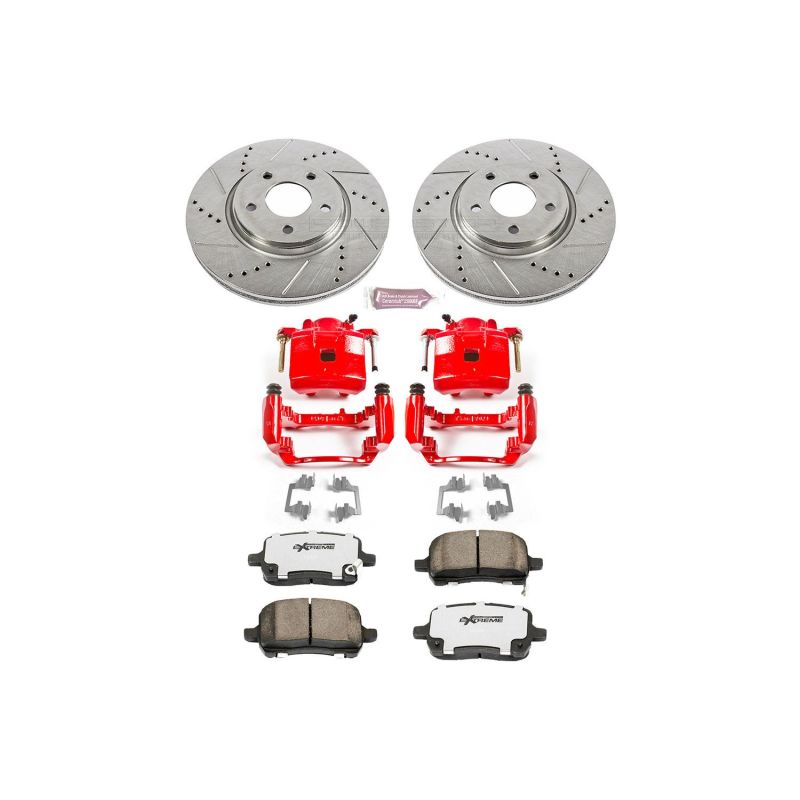 Power Stop 05-06 Chevrolet Cobalt Front Z26 Street Warrior Brake Kit w/Calipers PowerStop