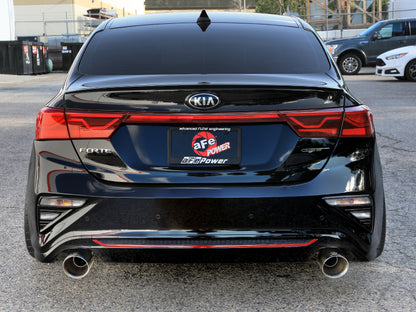aFe Takeda 20-21 Kia Forte GT 1.6L (t) 3in to 2.5in SS Axle-Back Exhaust System w/ Polished Tips