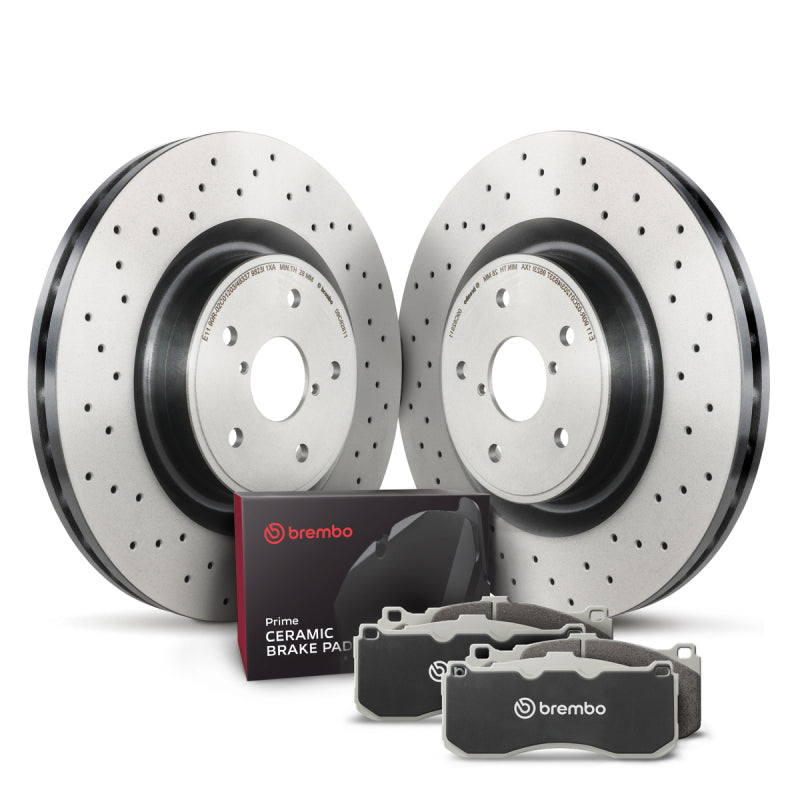 Brembo OE 90-91 Mercedes-Benz 300SE/300SEL/1991 350SD/90-91 350SDL/420SEL/560SEC Rear Disc Brake Kit