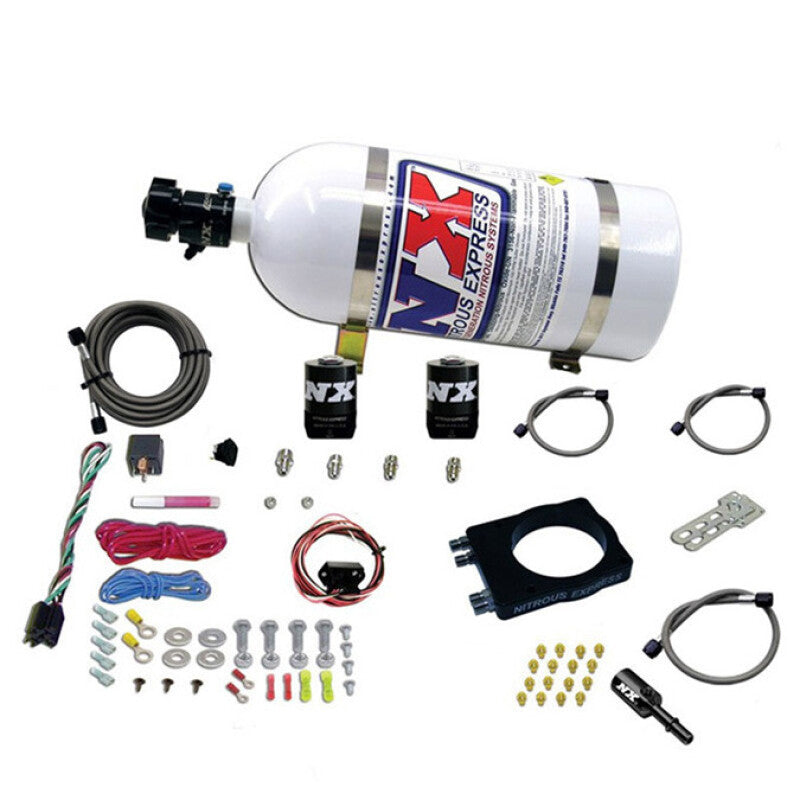 Nitrous Express 90mm Hemi Plate System (50-400 HP) W/ 10 lb Bottle - 20990-10