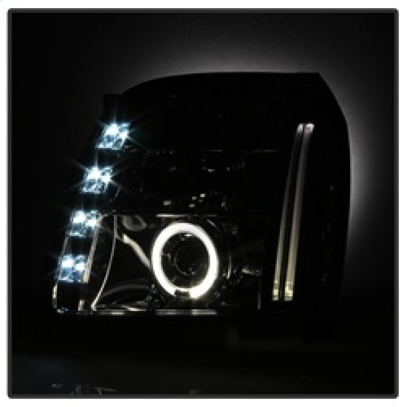 Spyder GMC Yukon 07-14/Yukon Denali 07-14 Projector Headlights LED Halo LED Smke PRO-YD-GY07-HL-SM SPYDER