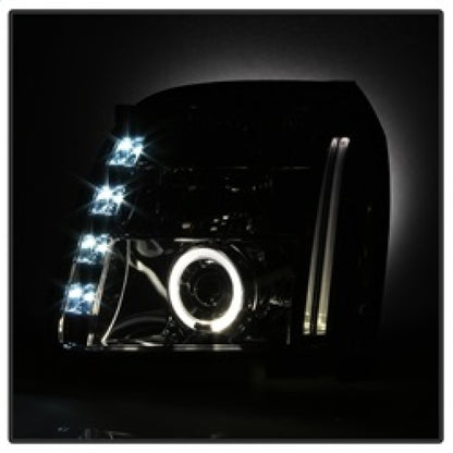 Spyder GMC Yukon 07-14/Yukon Denali 07-14 Projector Headlights LED Halo LED Smke PRO-YD-GY07-HL-SM SPYDER