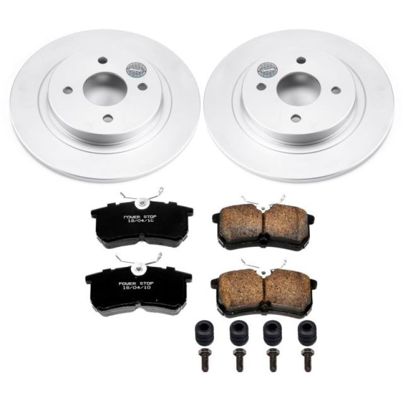 Power Stop 02-04 Ford Focus Rear Z17 Evolution Geomet Coated Brake Kit PowerStop