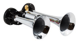 Kleinn Chrome Dual Horn/ 6.5In/5In - Chrome-Plated Zinc Alloy