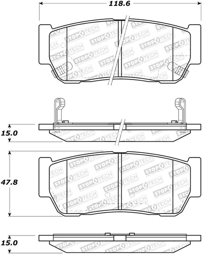 StopTech Premium Ceramic Brake Pads - 308.09540 Stoptech