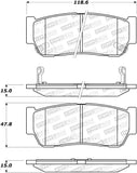 StopTech Premium Ceramic Brake Pads - 308.09540