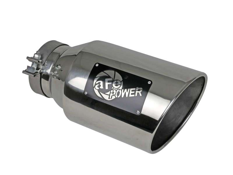 aFe Power Universal 5in Inlet 8in Outet MACH Force-XP Clamp-On Exhaust Tip - Polished aFe