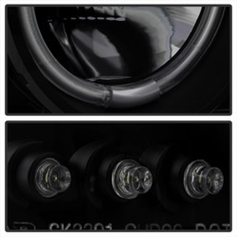Spyder GMC Sierra 1500/2500 99-06 Projector Headlights CCFL Halo LED Blk Smke PRO-YD-CDE00-CCFL-BSM SPYDER