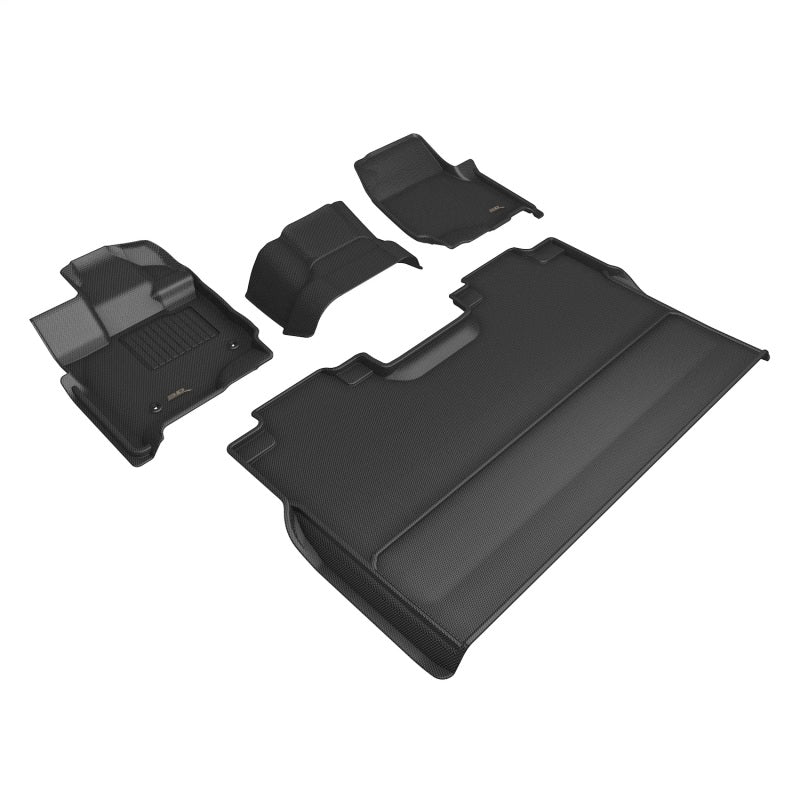 3D MAXpider KAGU 1st & 2nd Row Floor Mats for Ford F-150 SuperCrew 2015-2026 - L1FR17201509
