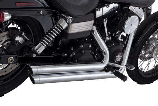 Vance & Hines HD Dyna 06-09 Bigshots Staggered Chrome Full System Exhaust