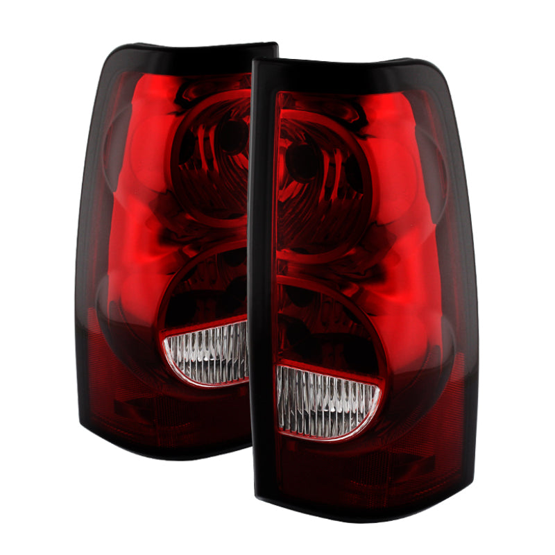 Xtune Chevy Silverado 1500-2500-3500 03-06 OEM Style Tail Lights Red Clear ALT-JH-CS03-OE-RC SPYDER