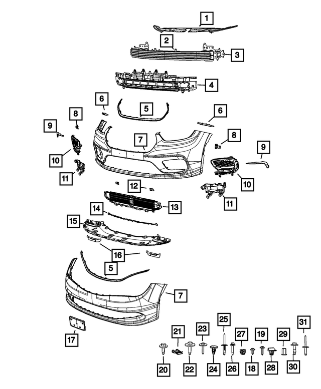 OEM Mopar 2014- 2020 Moulding Clips 15  Retainers Chrysler (68225214AA) X1