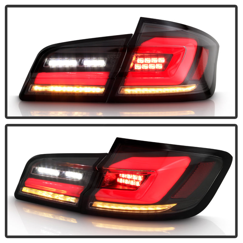 Spyder 11-17 BMW 5 Series F10 F18 M5  Sequential Turn Signal LED Tail Light - BK ALT-YD-BMWF1011-BK SPYDER