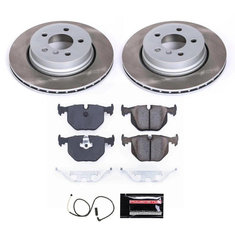 Power Stop 04-10 BMW X3 Rear Semi-Coated Rotor Kit PowerStop