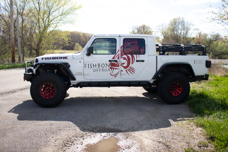 Fishbone Offroad 2018+ Jeep Wrangler JL/JLU/2020+ Gladiator JT  Steel Front Fender Flares  - Black