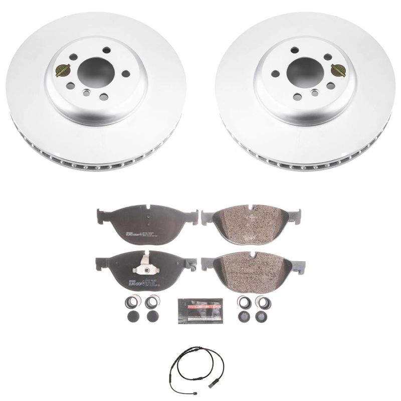 Power Stop 10-15 BMW 550i GT Front Euro-Stop Brake Kit PowerStop