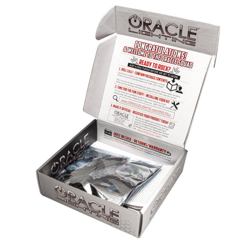 Oracle 21-22 Ford Bronco Headlight Halo Kit w/DRL Bar - Base Headlights ColorSHIFT -w/RF Controller ORACLE Lighting