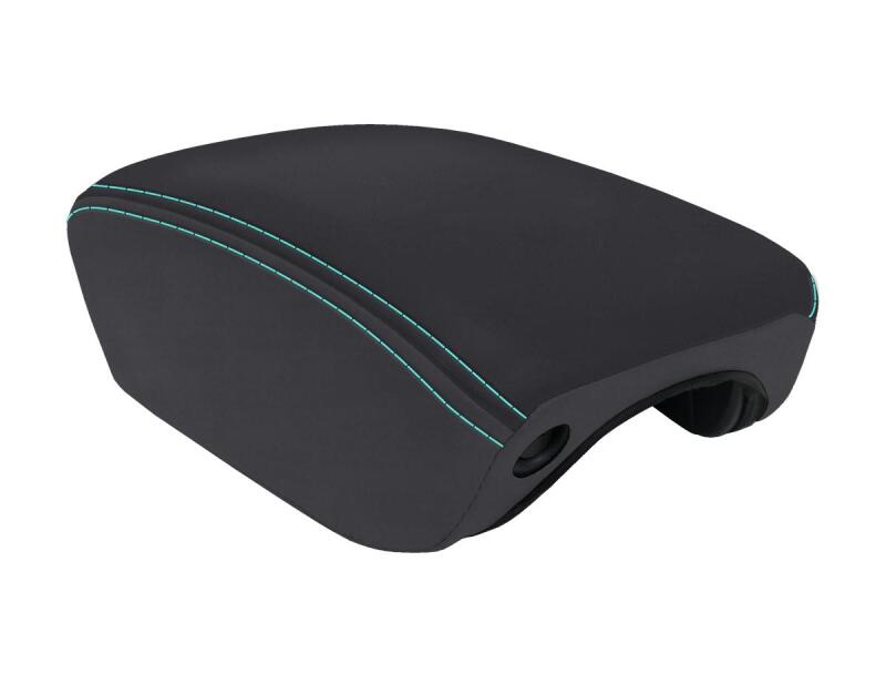 PRP 2018+ Jeep Wrangler JL Center Console Cover - Black/Teal B103-09