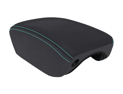 PRP 2018+ Jeep Wrangler JL Center Console Cover - Black/Teal B103-09