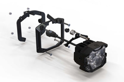 Morimoto 4Banger Flush-Mount Kit: (HXB Yellow Combo Beam)