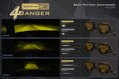 4Banger Fog Lights: 2009-2014 F150 (NCS Yellow SAE Wide Beam)