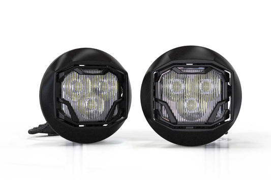 4Banger Fog Lights: 15-18 Sierra HD (NCS White Combo Beam)
