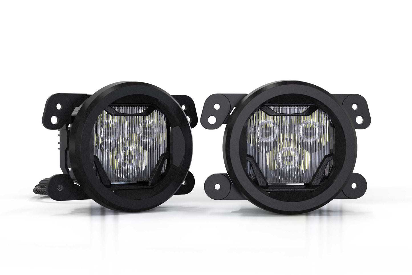 4Banger Fog Lights: Wrangler JK (NCS Yellow SAE Wide Beam)