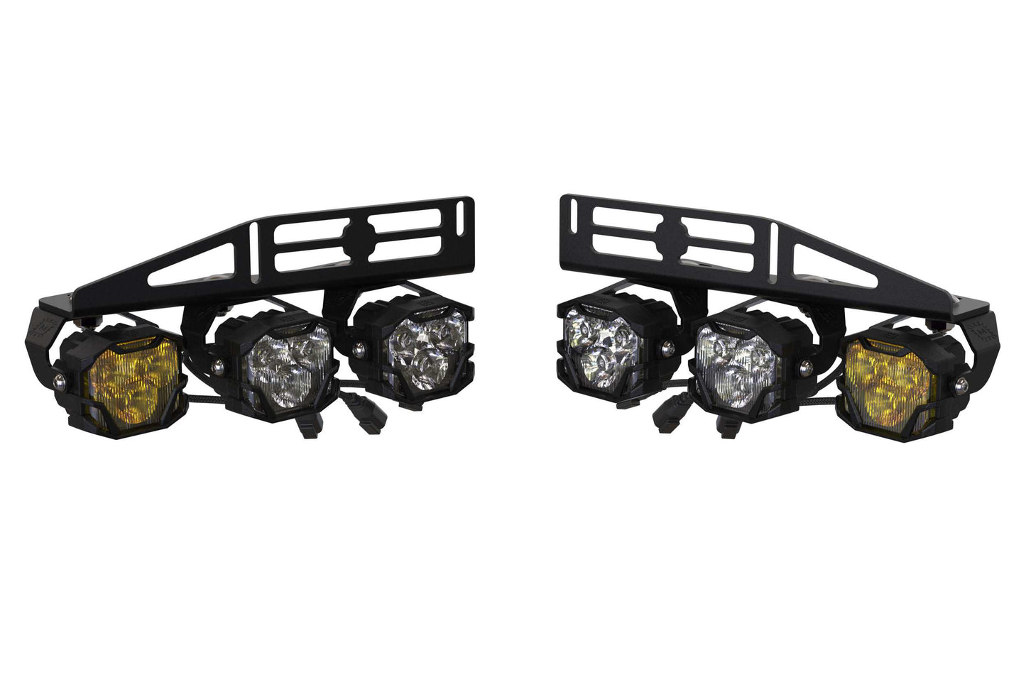 4Banger Triple Fog Kit: 17-20 Raptor (brackets and harness)