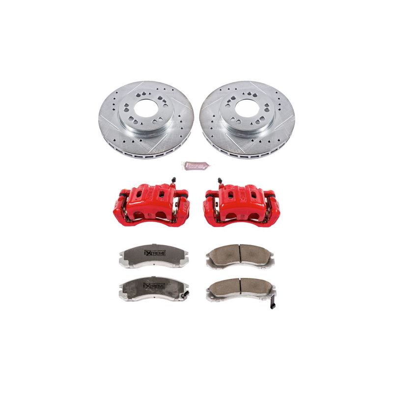 Power Stop 94-97 Eagle Talon Front Z26 Street Warrior Brake Kit w/Calipers PowerStop