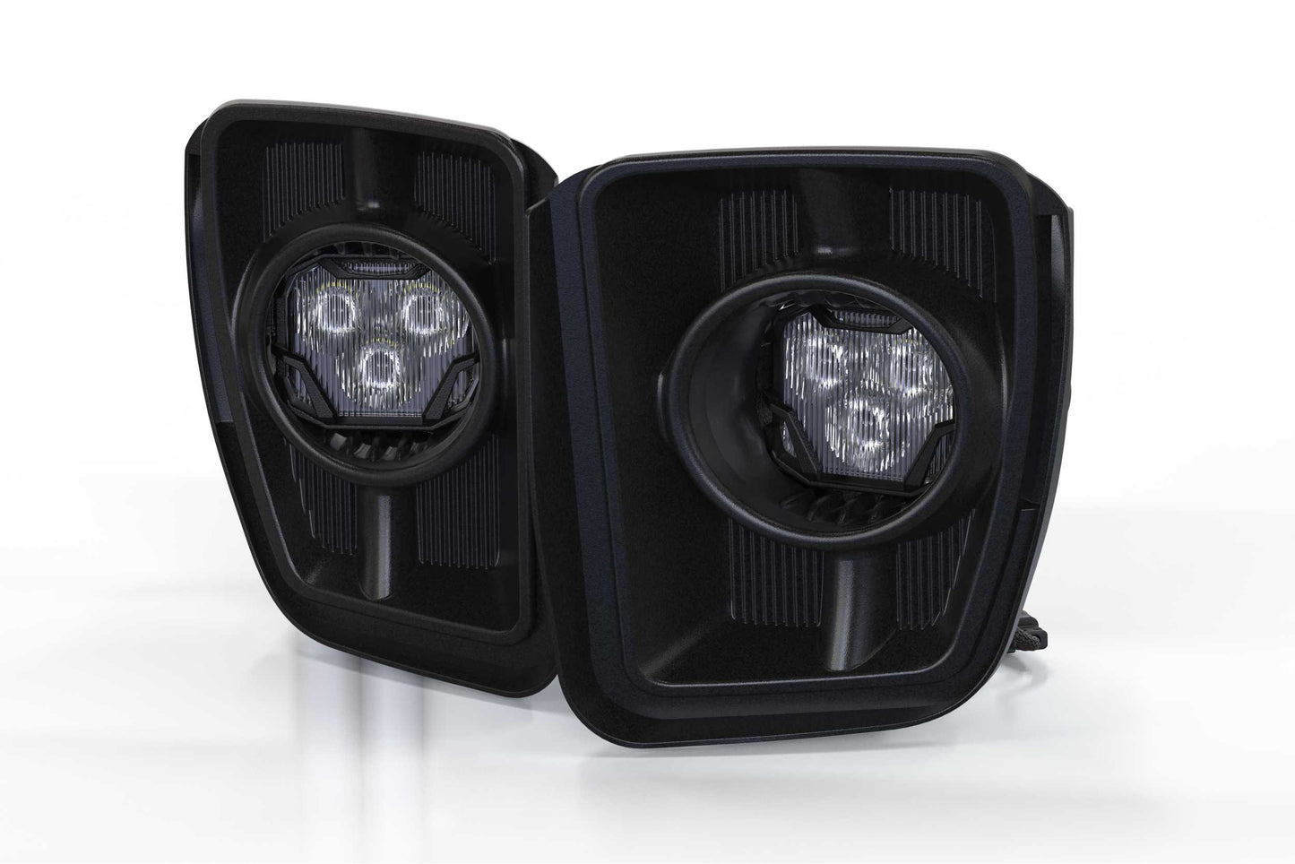4Banger Fog Lights: 13-18 Ram 1500 (NCS White SAE Wide Beam)