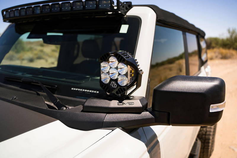 DV8 21-22 Ford Bronco A-Pillar Pod Light Mounts DV8 Offroad