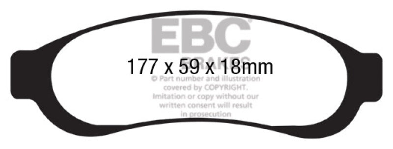 EBC Ultimax2 Rear Brake Pads - UD1067 EBC