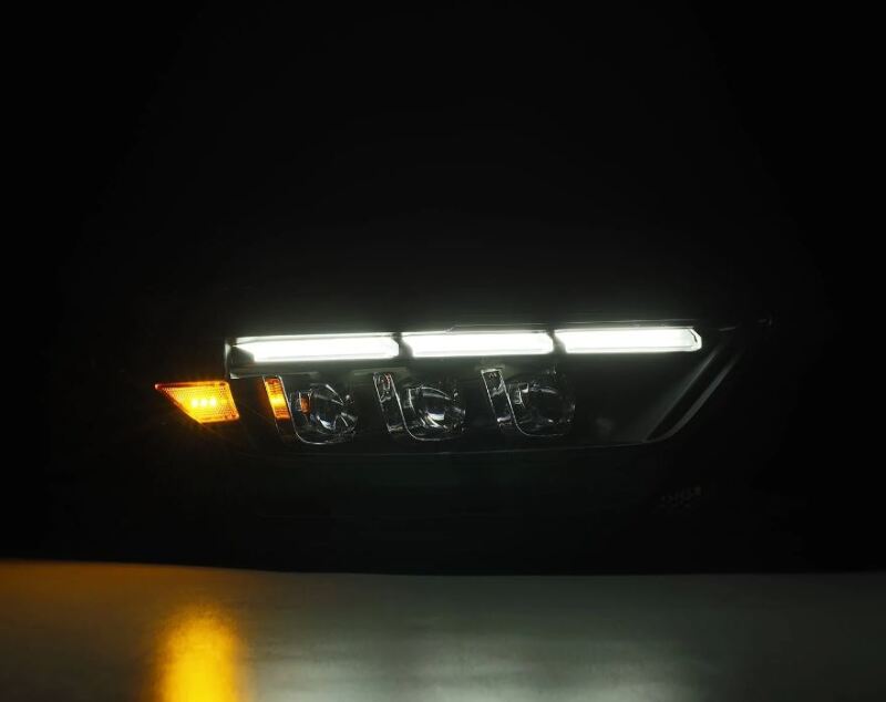 AlphaRex 880262 15-17 Ford Mustang NOVA LED Proj Headlights Black w/Activ Light/Seq Signal/Switch DRL